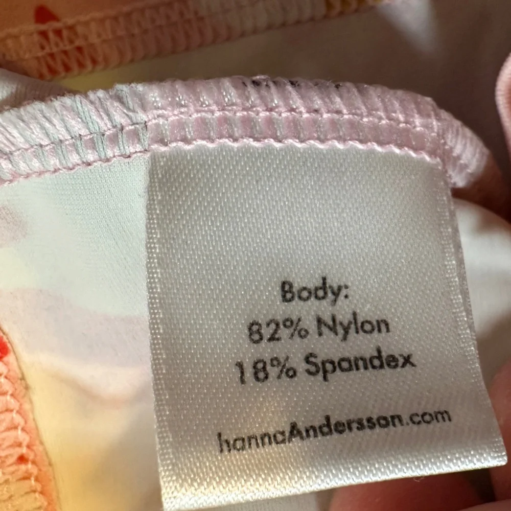 Hanna‎ Anderson Sunblock Rash Guard Happy Pink Daisies 6-12 mos 70cm